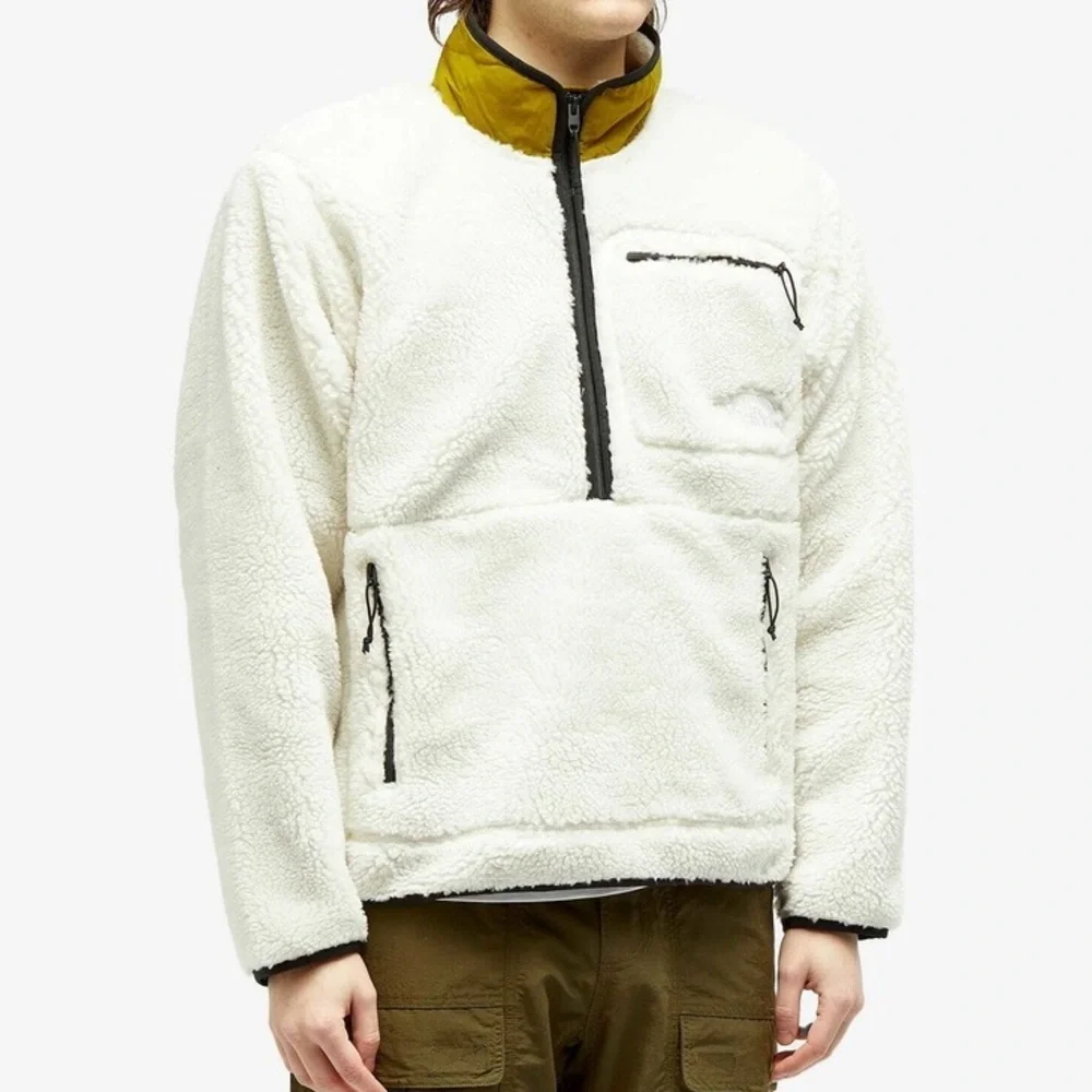 The North Face Men’s Extreme Pile‎ 1/2 Zip Fleece Pullover Medium White - New